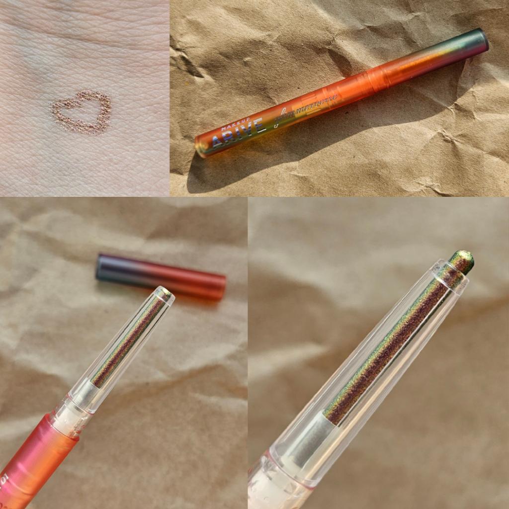 Arive Makeup Glimmerverse Fairy Wand Multichrome Eye Pencil 01 Swamp Rose Стойкий мультихромный карандаш для век