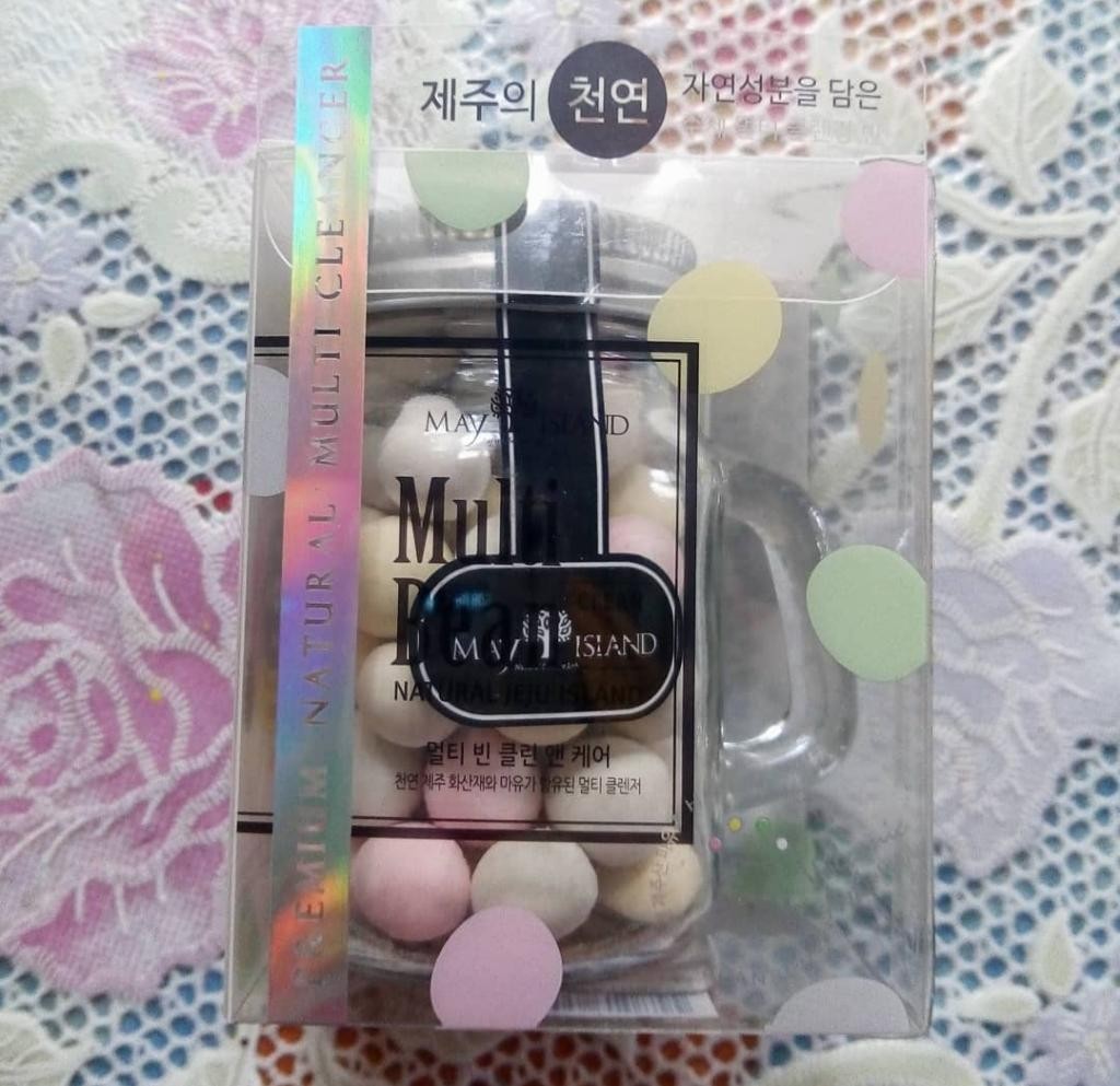 May Island Multi Bean Clean & Care Natural Jeju Island Универсальное очищающее средство. Пенка + лёгкий пилинг (шарики-порошок)