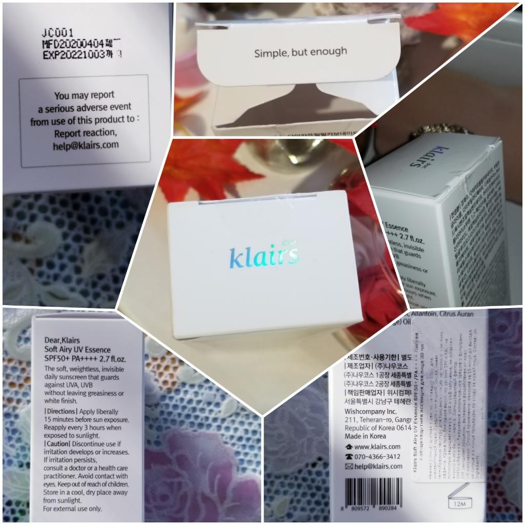 Klairs Soft Airy UV Essence SPF50+ PA++++ Лёгкий солнцезащитный крем   
