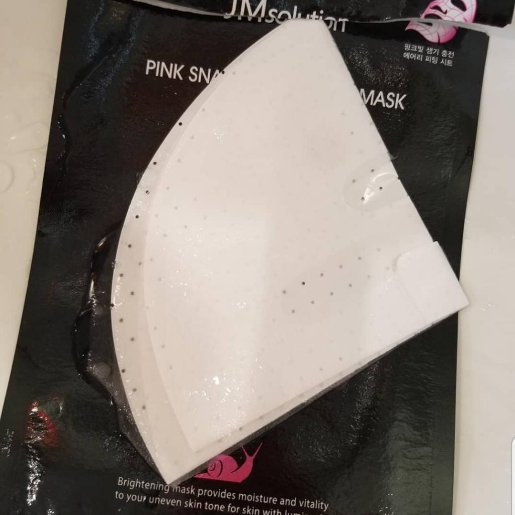 JMsolution Active Pink Snail Brightening Mask Prime Ультратонкая маска с муцином улитки