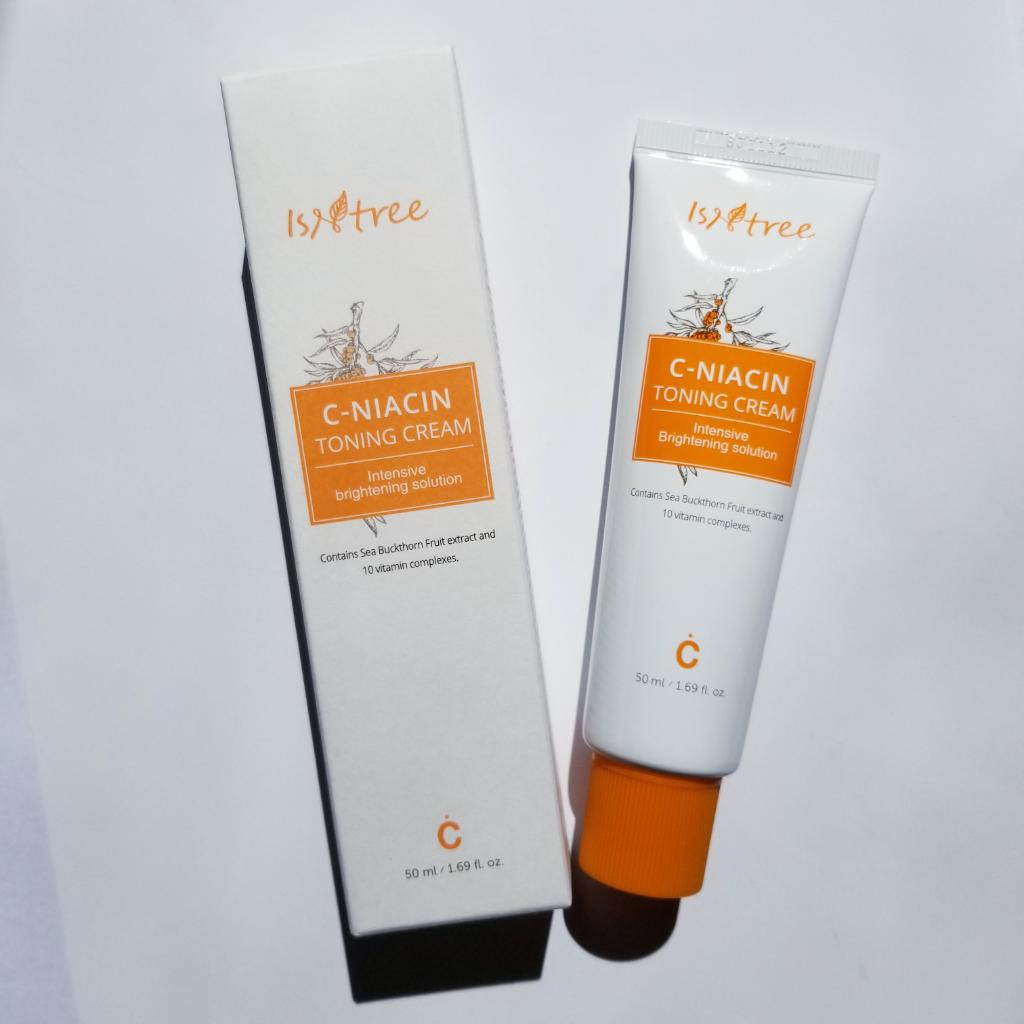 IsNtree C-Niacin Toning Cream Осветляющий крем с витамином С и ниацинамидом.