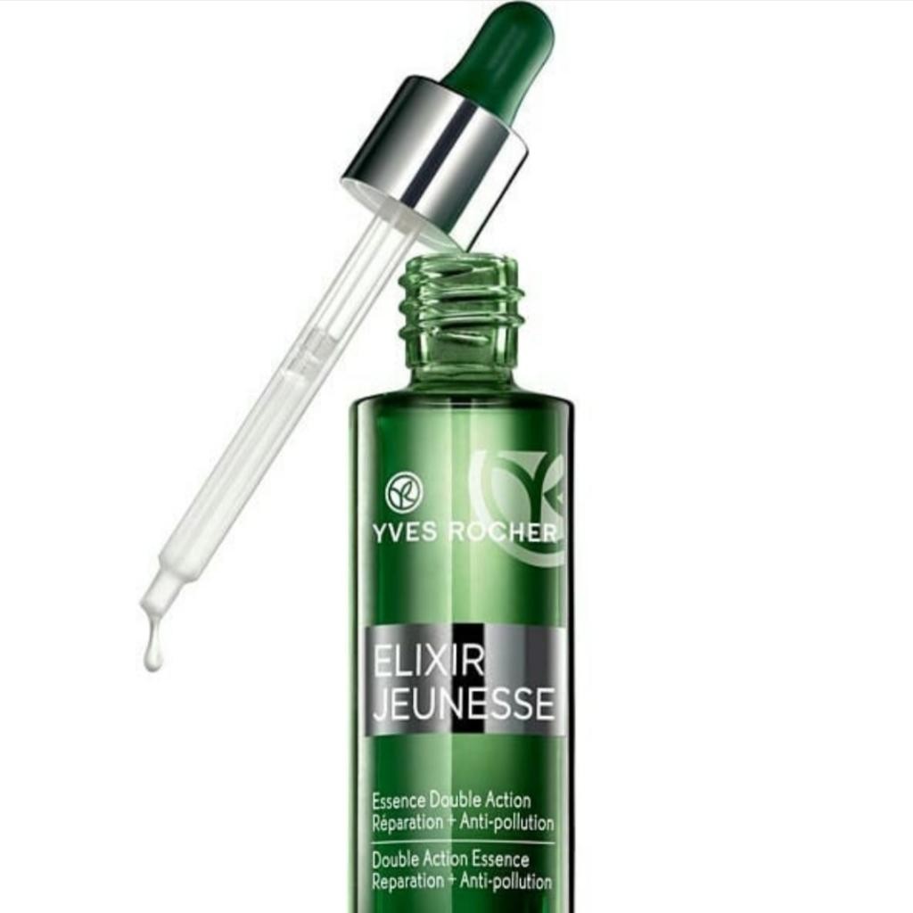 Yves Rocher Essence Double Action Réparation + Anti-pollution Эссенция Двойного действия для молодости кожи с флюидной увлажняющей текстурой.