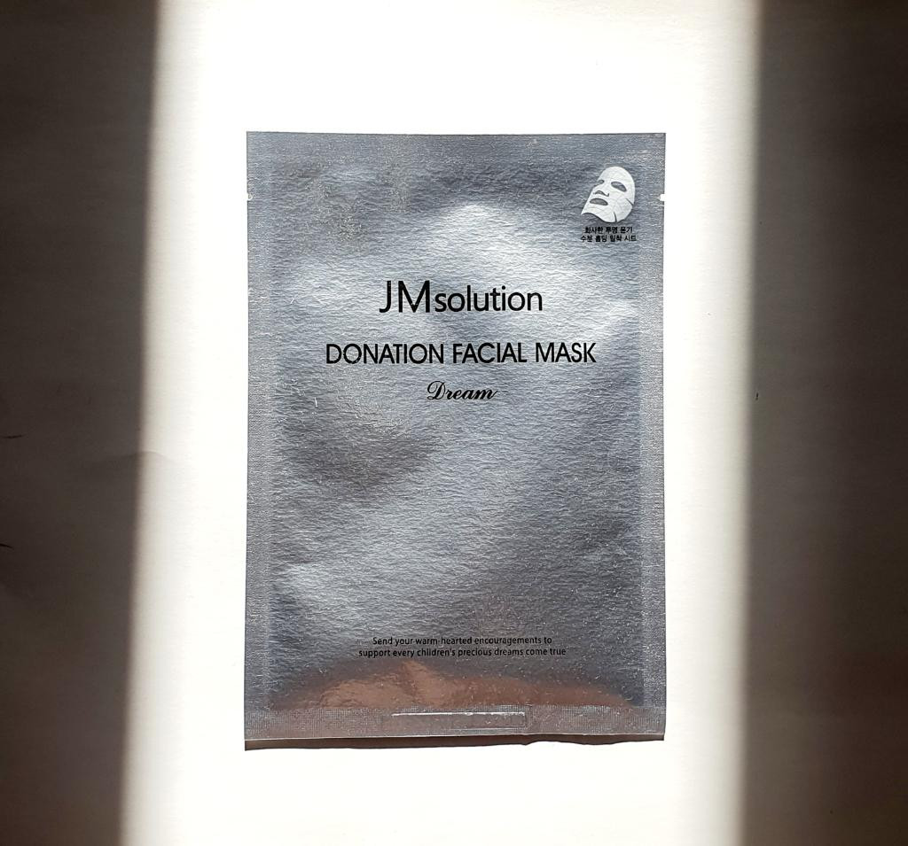 JMsolution Donation Facial Mask Dream Тканевая маска для осветления кожи с пептидами.