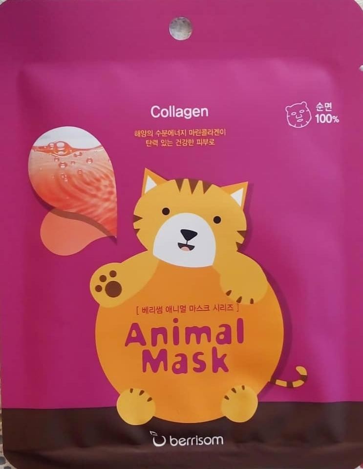 Berrisom Animal Mask Series Cat Маска-кошечка с морским коллагеном