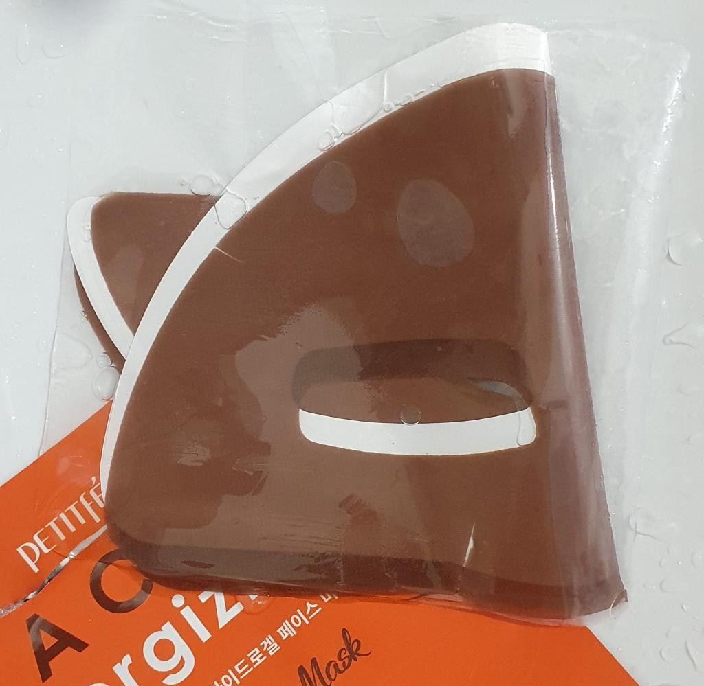 Petitfee Cacao Energizing Hydrogel Face Mask Тонизирующая гидрогелевая маска для лица с какао 