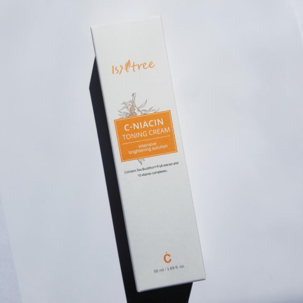 IsNtree C-Niacin Toning Cream Осветляющий крем с витамином С и ниацинамидом.