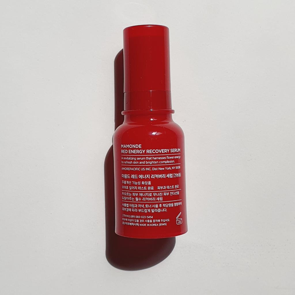 Mamonde red energy recovery serum Восстанавливающая энергию сыворотка