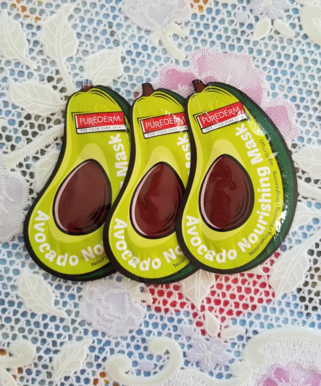 Purederm Avocado Nourishing Mask Увлажняющая крем-маска для лица с экстрактом авокадо