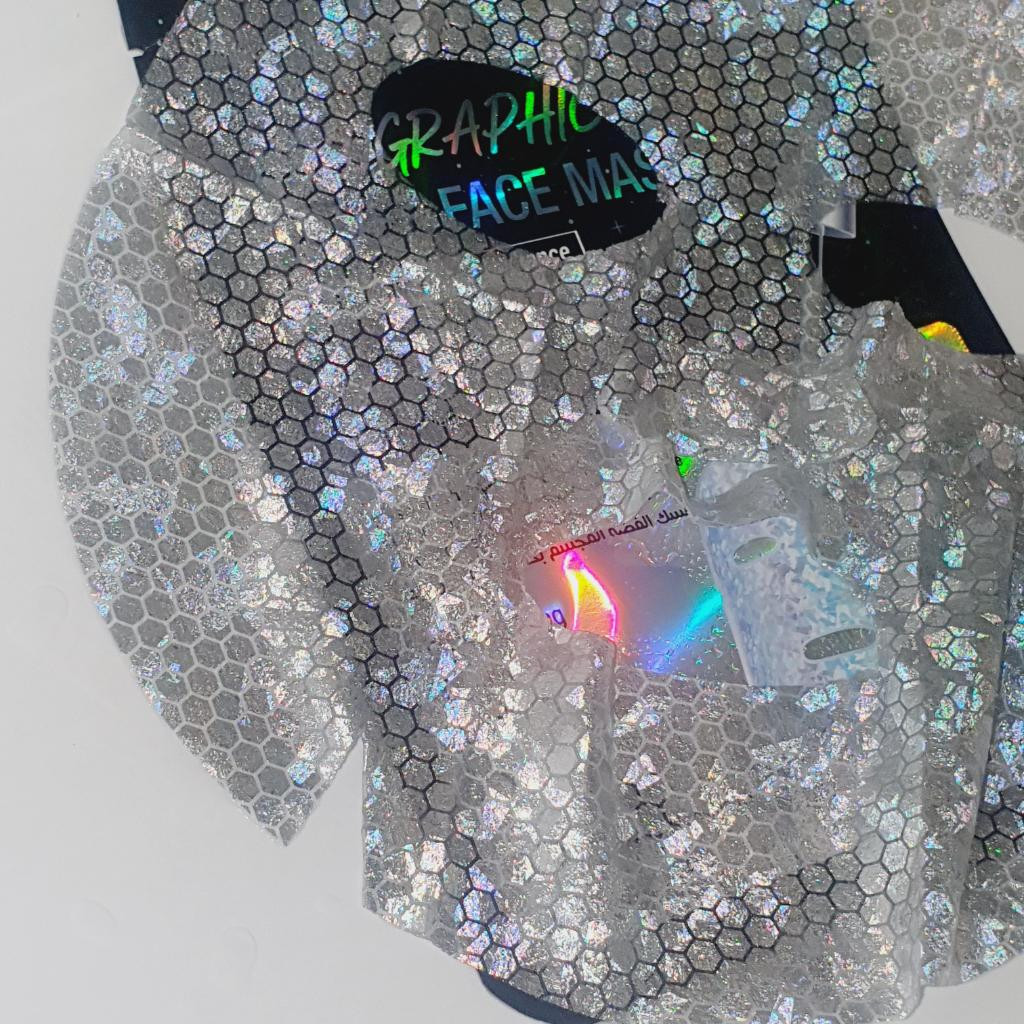 MBeauty Holographic Silver Hyaluronic Acid Face Mask Голографическая маска с гиалуроновой кислотой