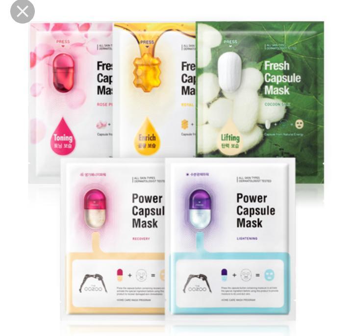 The oozoo fresh capsule mask royal jelly Маска-Капсула с маточным молочком питание и увлажнение
