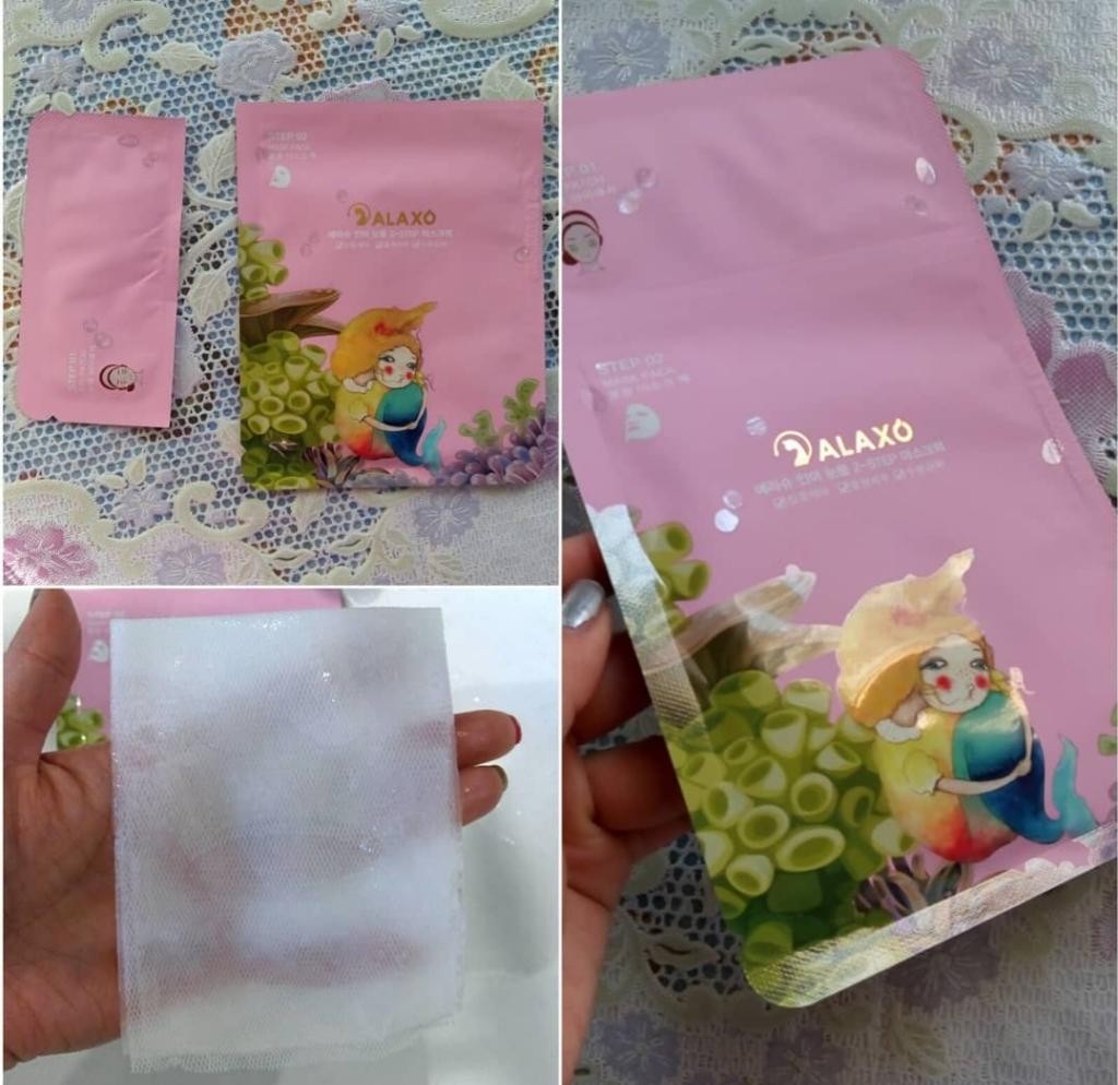 ALAXO 2 step mask Двух - этапная тканевая маска для лица.