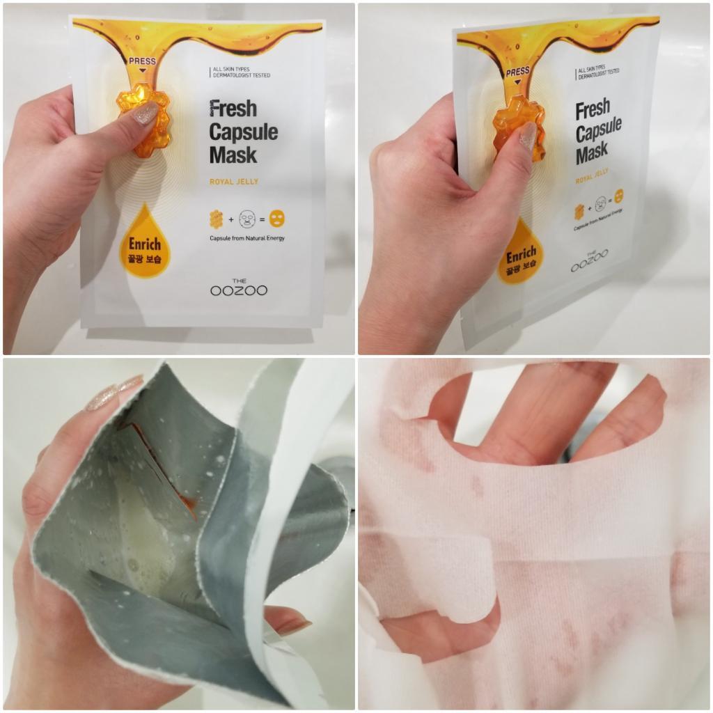 The oozoo fresh capsule mask royal jelly Маска-Капсула с маточным молочком питание и увлажнение