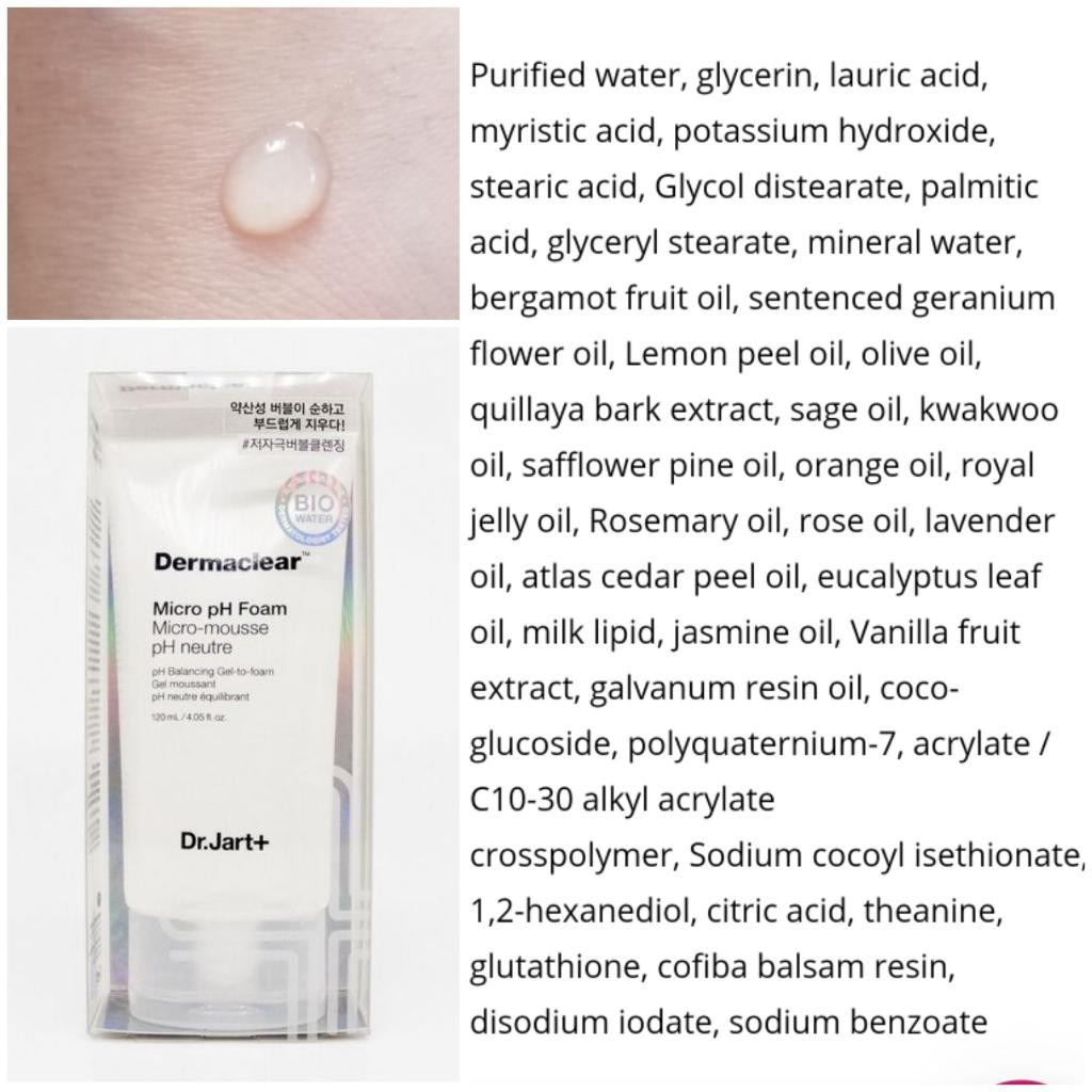 Dr.Jart+ Dermaclear Micro Foam Micro-Mousse Cleansing Foam Мягкая пенка-гель для умывания с био-водой