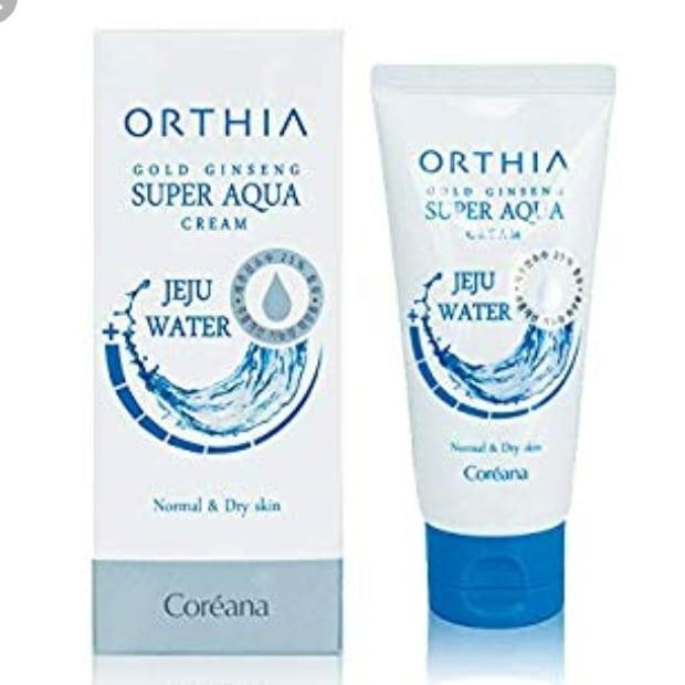 Coreana Orthia Gold Ginseng Super Aqua Cream Супер увлажняющий антивозрастной крем.
