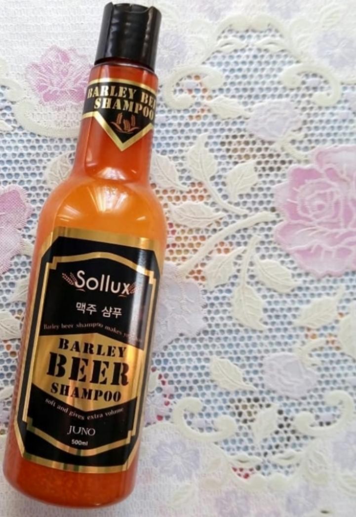JUNO O`YUNAA BARLEY BEER SHAMPOO Пивной шампунь для придания объёма и мягкости.