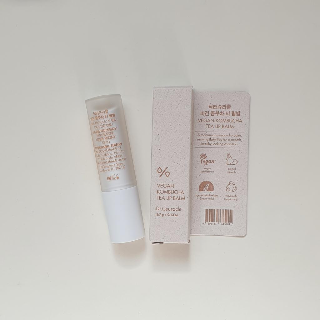 Dr Ceuracle Vegan Kombucha Tea Lip Balm Веганский бальзам для губ с чаем комбуча