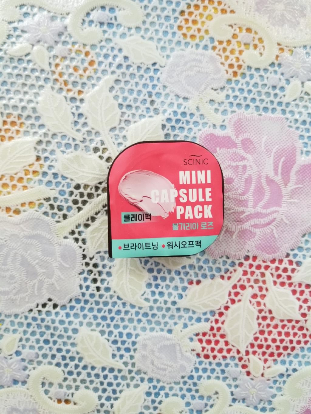 Scinic Mini Capsule Pack Капсульные глиняные маски -  с розой (Clay Bulgarian Rose) с вулканическим пеплом (Clay Jeju Volcanic)