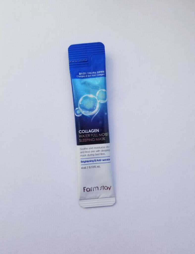 FarmStay Collagen Water Full Moist Sleeping Mask Ночная увлажняющая маска для лица с коллагеном