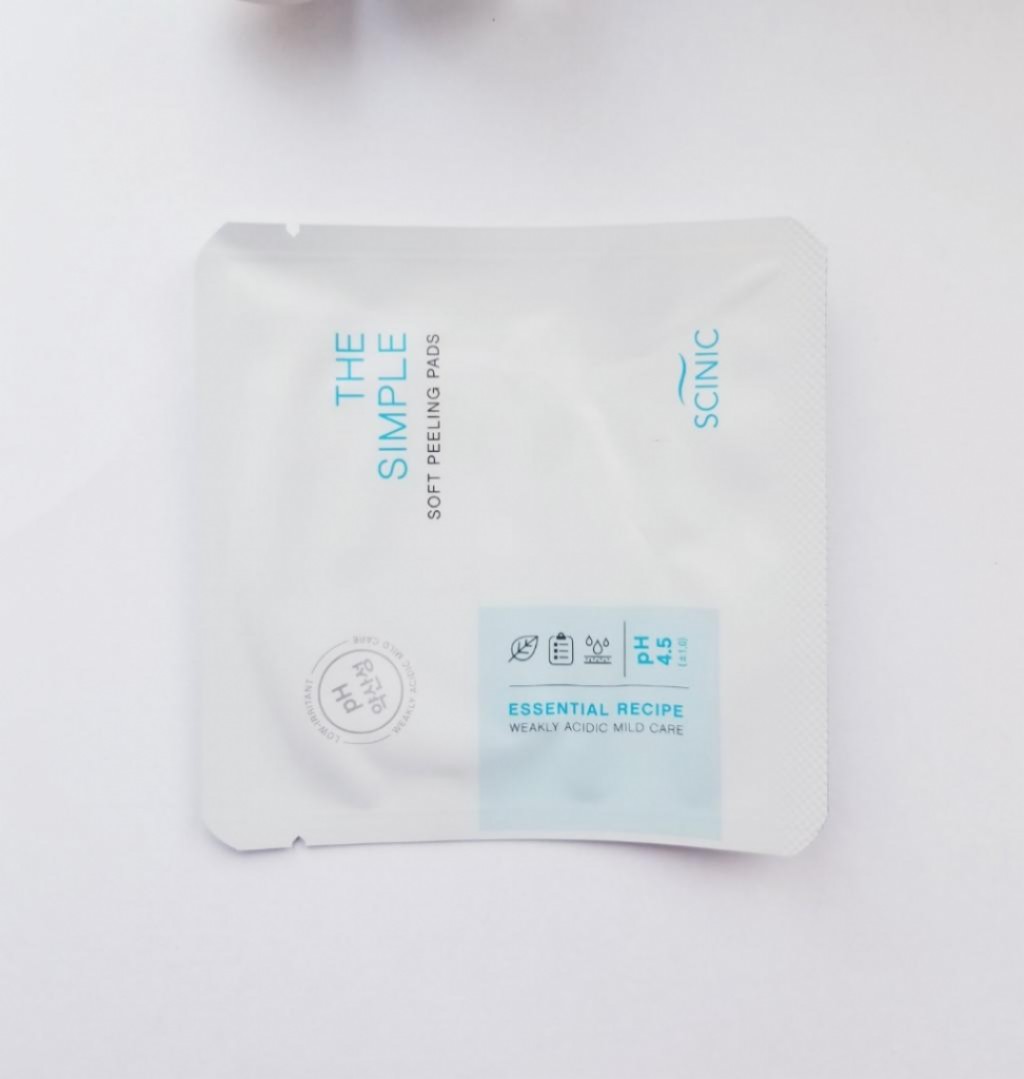 SCINIC The Simple Cica Toner Pads Пилинг-диск для чувствительной кожи