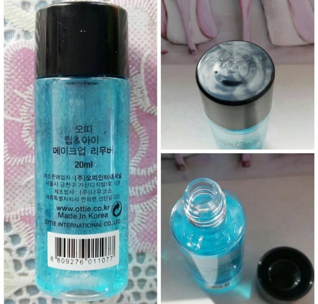 Ottie lip & Eye Make-Up remover Двухфазное средство для удаления стойкой косметики.