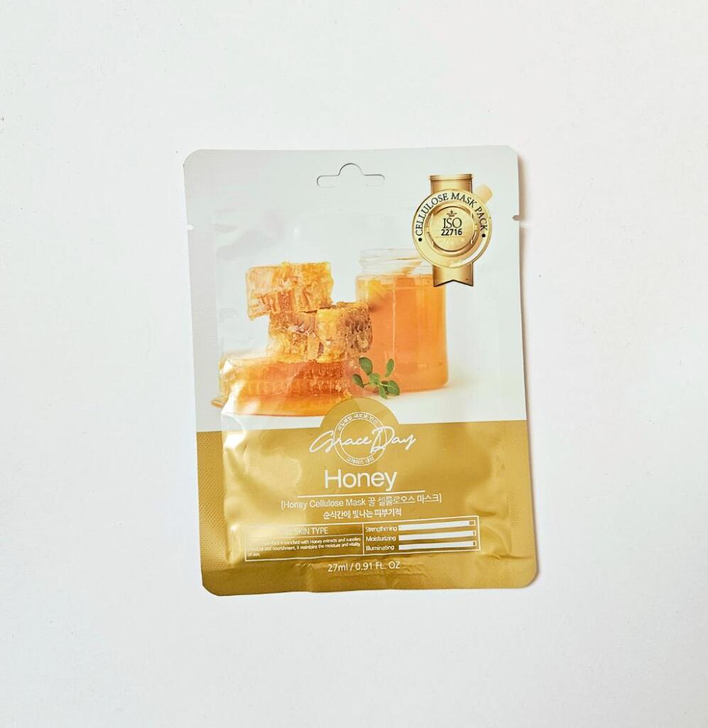 Grace Day Honey Cellulose Mask Тканевая маска с экстрактом меда