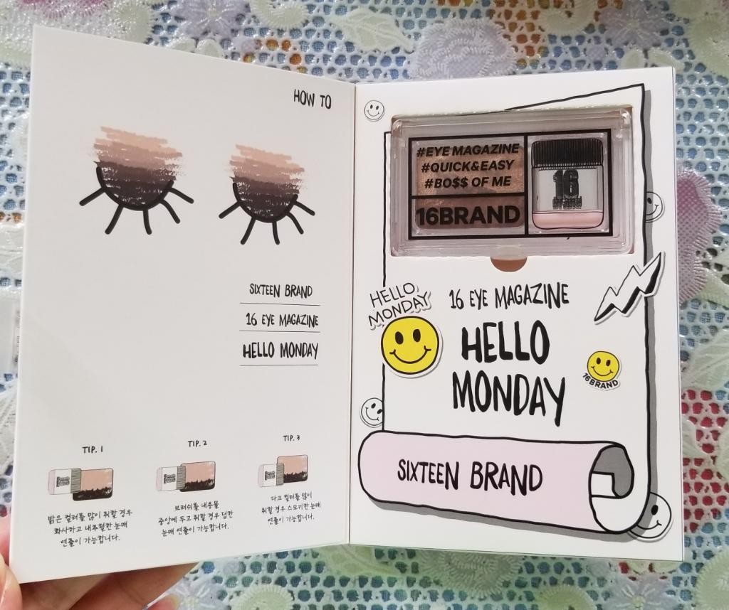 16 brand Eye Magazine Тени-Омбре в оттенке "Hello monday”