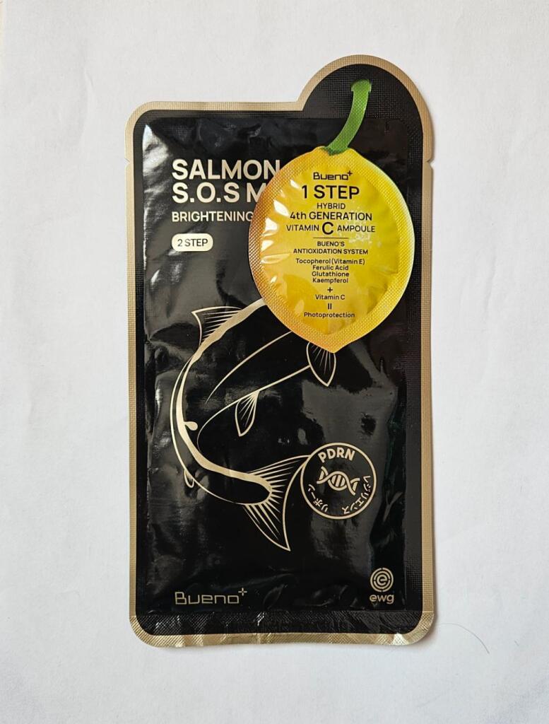 Bueno Salmon S.O.S Mask 2 Тканевая лифтинг-маска с икрой лосося