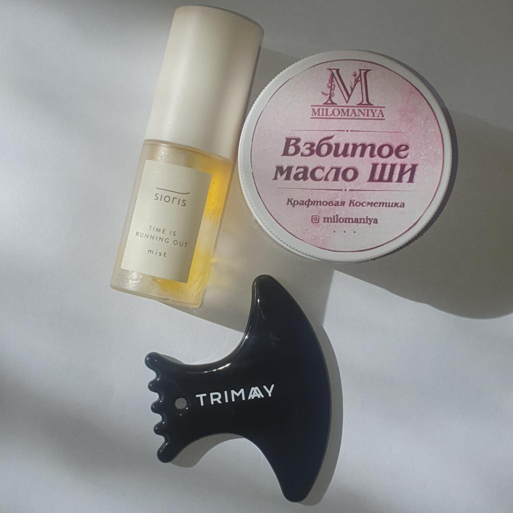 TRIMAY Slim Wave Face GUASHA Натуральный керамический скребок гуаша для лица.