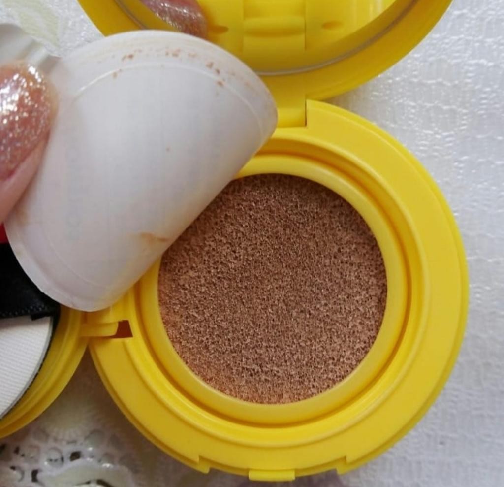 TONY MOLY Pikachu Mini cover cushion SPF 50+ PA+++ Лимитированный кушон -  коллаборация "Tonymoly" и "Покемонов".