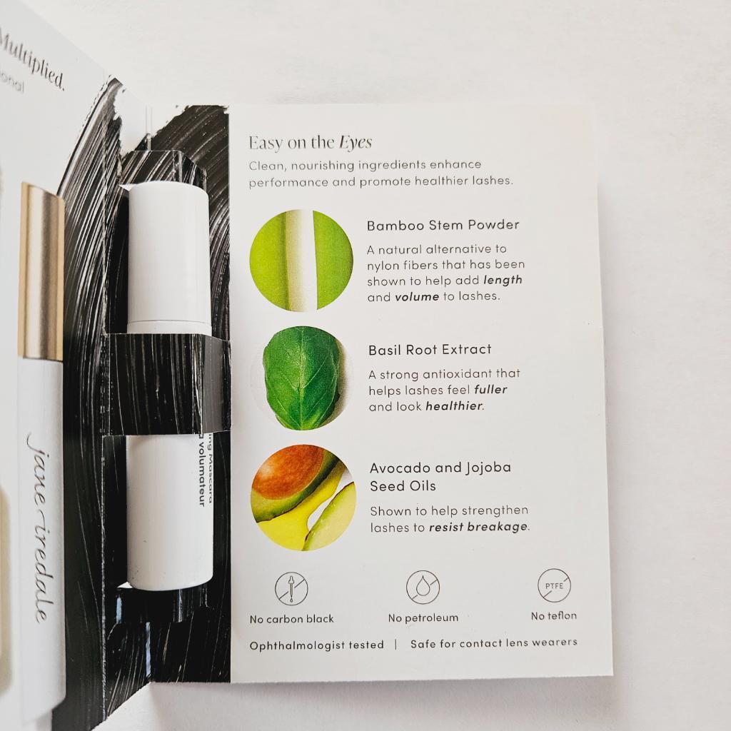 Jane Iredale beyond lash volumizing mascara black ink Объёмная чёрная тушь для ресниц.