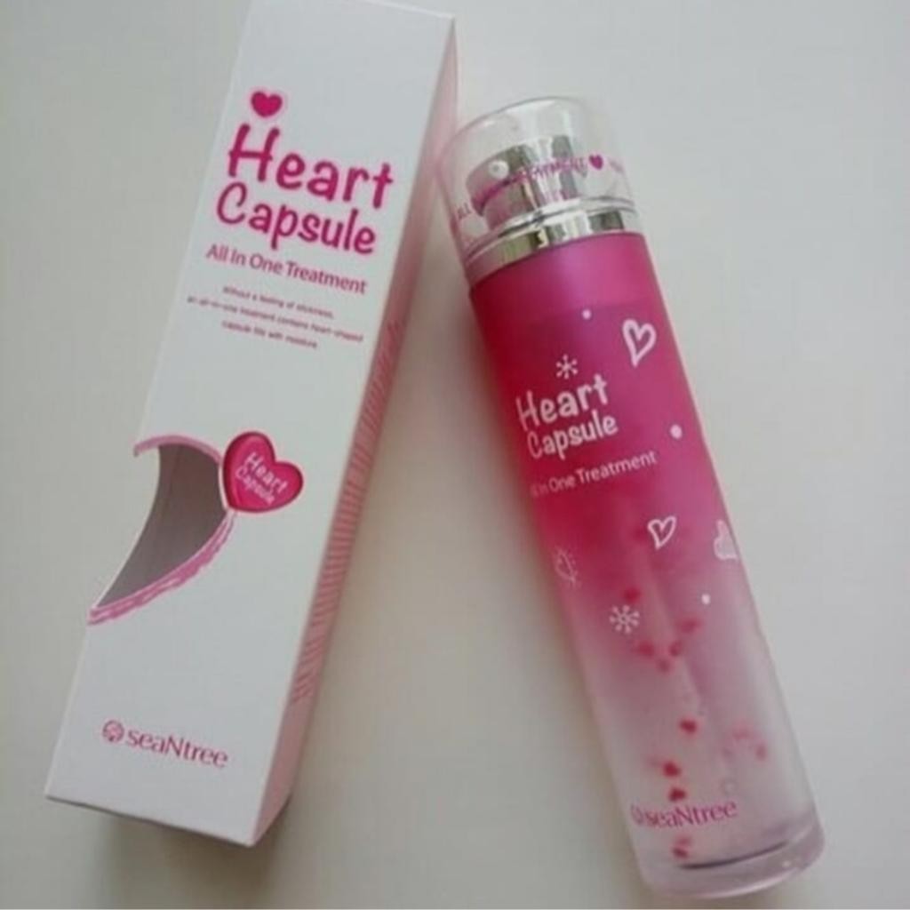Seantree Heart Capsule All In One Treatment Уходовая сыворотка для лица 3 в 1: тонер, эссенция и эмульсия.