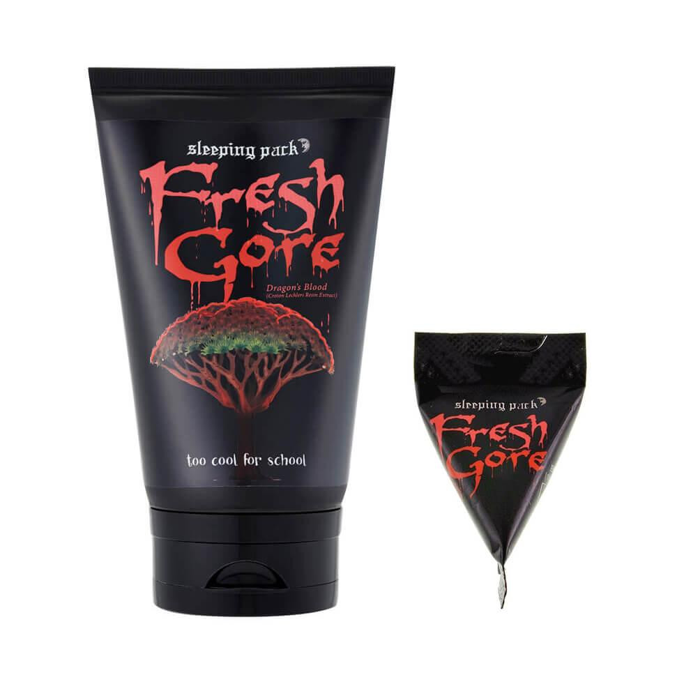 Too cool for school Fresh gore sleeping pack Ночная маска для лица с драконовым деревом