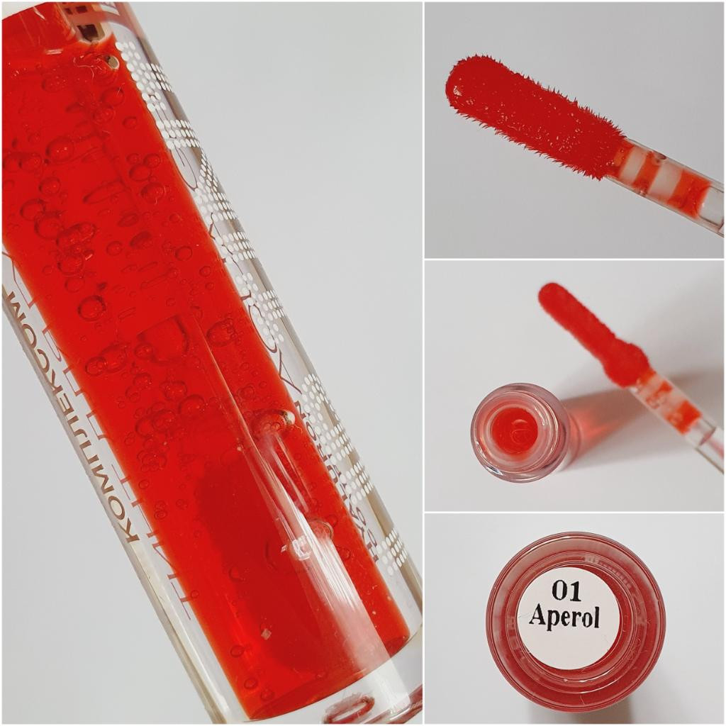 luxvisage Lip tint hyaluronic complex aqua GEL Тинт для губ с гиалуроновым комплексом оттенок 01 Aperol
