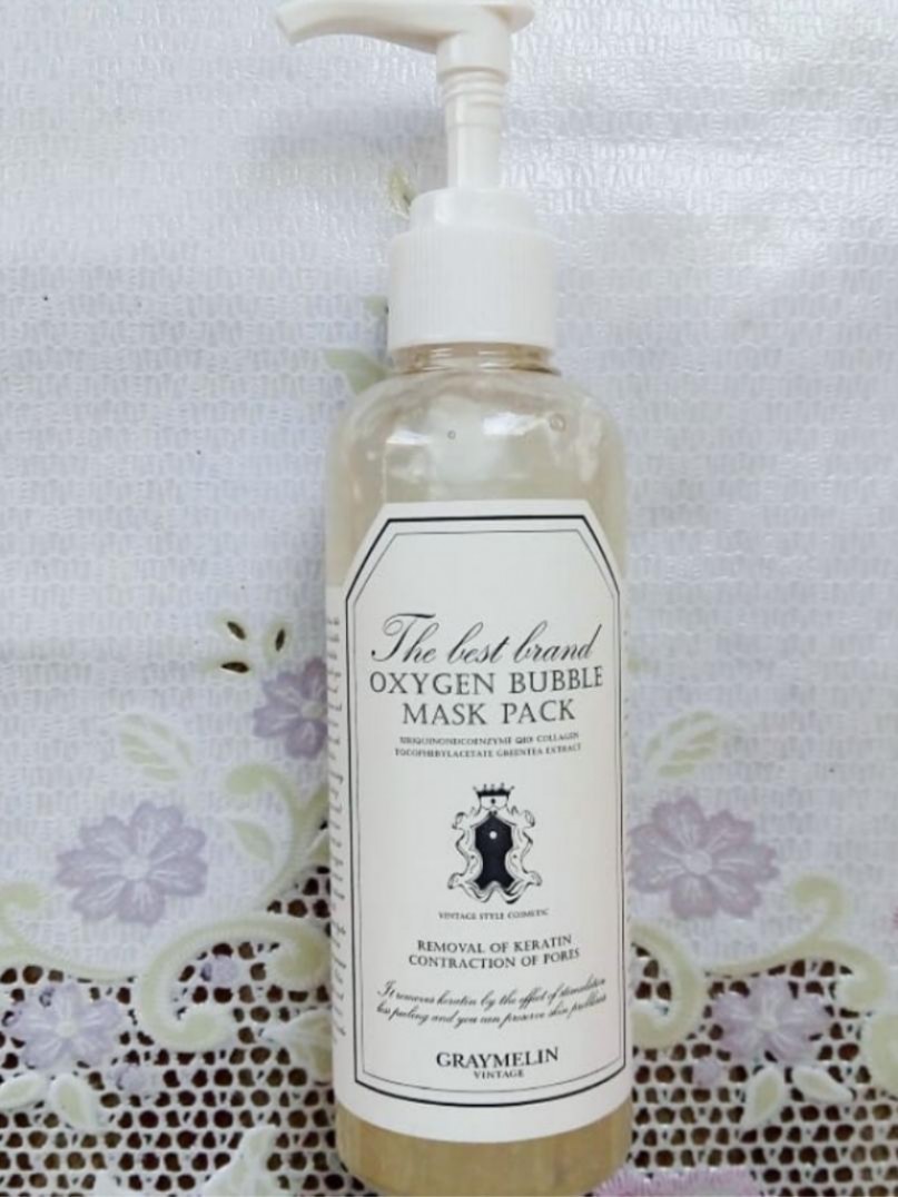 Graymelin Oxygen Bubble Mask Pack Очищающая кислородная маска для лица