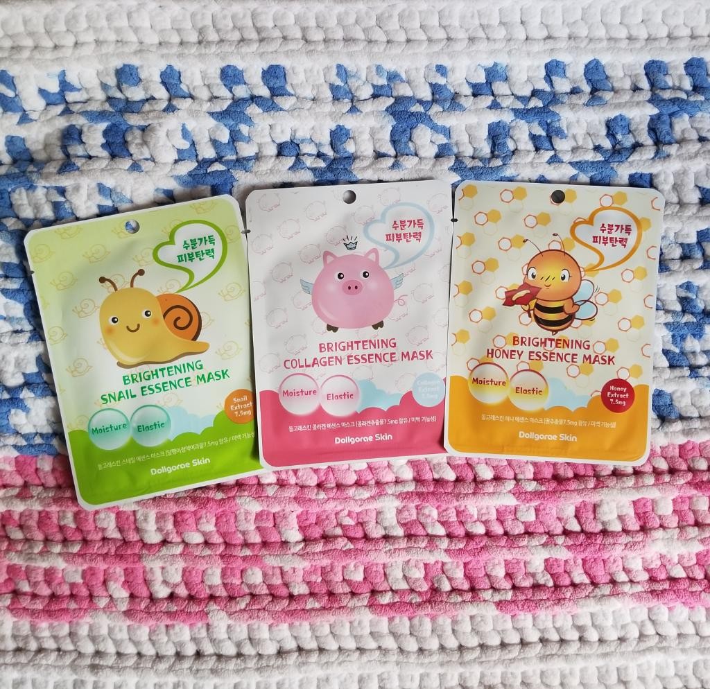 DOLLGORAE Skin Essence Mask  Бюджетные осветляющие тканевые маски.