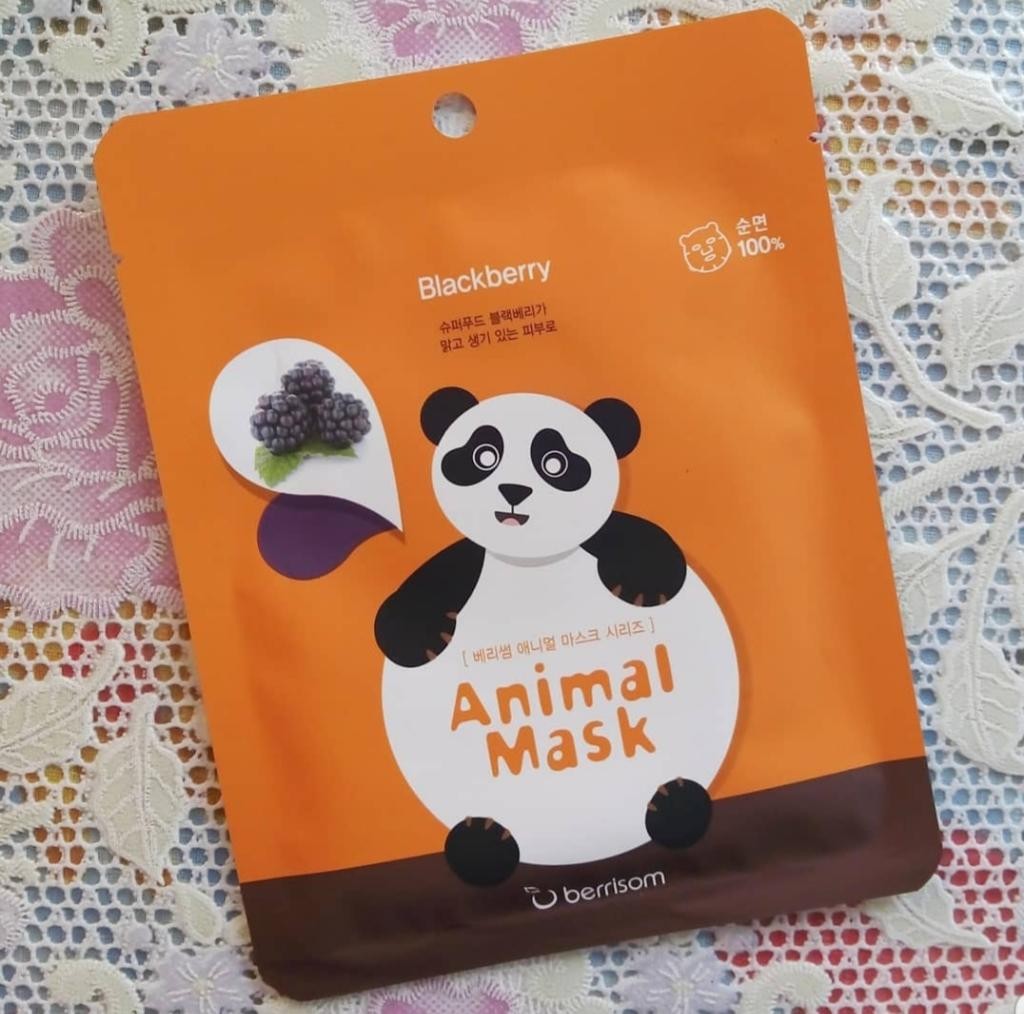 Berrisom Animal Mask Series Panda Маска-панда с экстрактом ежевики