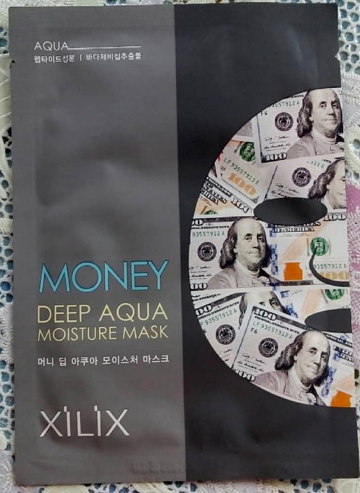 DERMAL Xilix Money Deep Aqua Moisture Mask Глубоко увлажняющая тканевая маска.