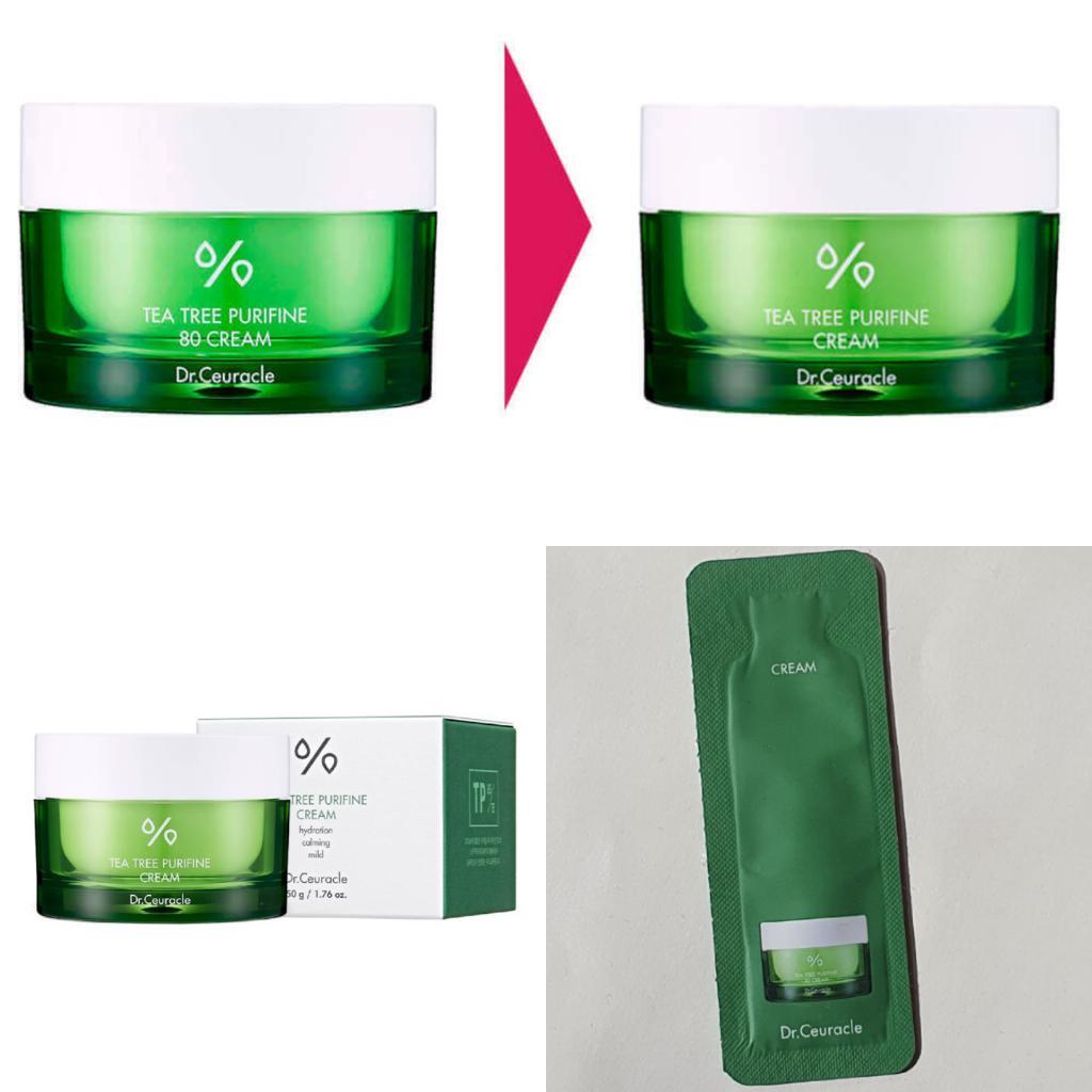 Dr.Ceuracle Tea Tree Purifine 80 Cream  Крем для проблемной кожи с 80% чайного дерева
