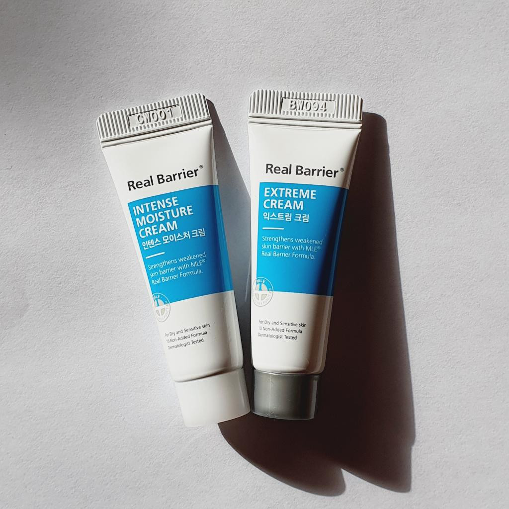 Real Barrier Intense Moisture Cream и Extreme Cream Cicarelief Cream Сравнение кремов
