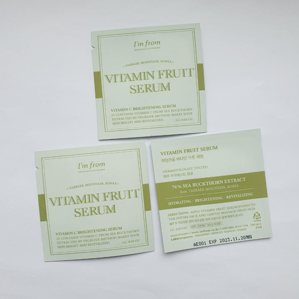 I'm From Vitamin Fruit Serum Осветляющая мультивитаминная сыворотка на основе.