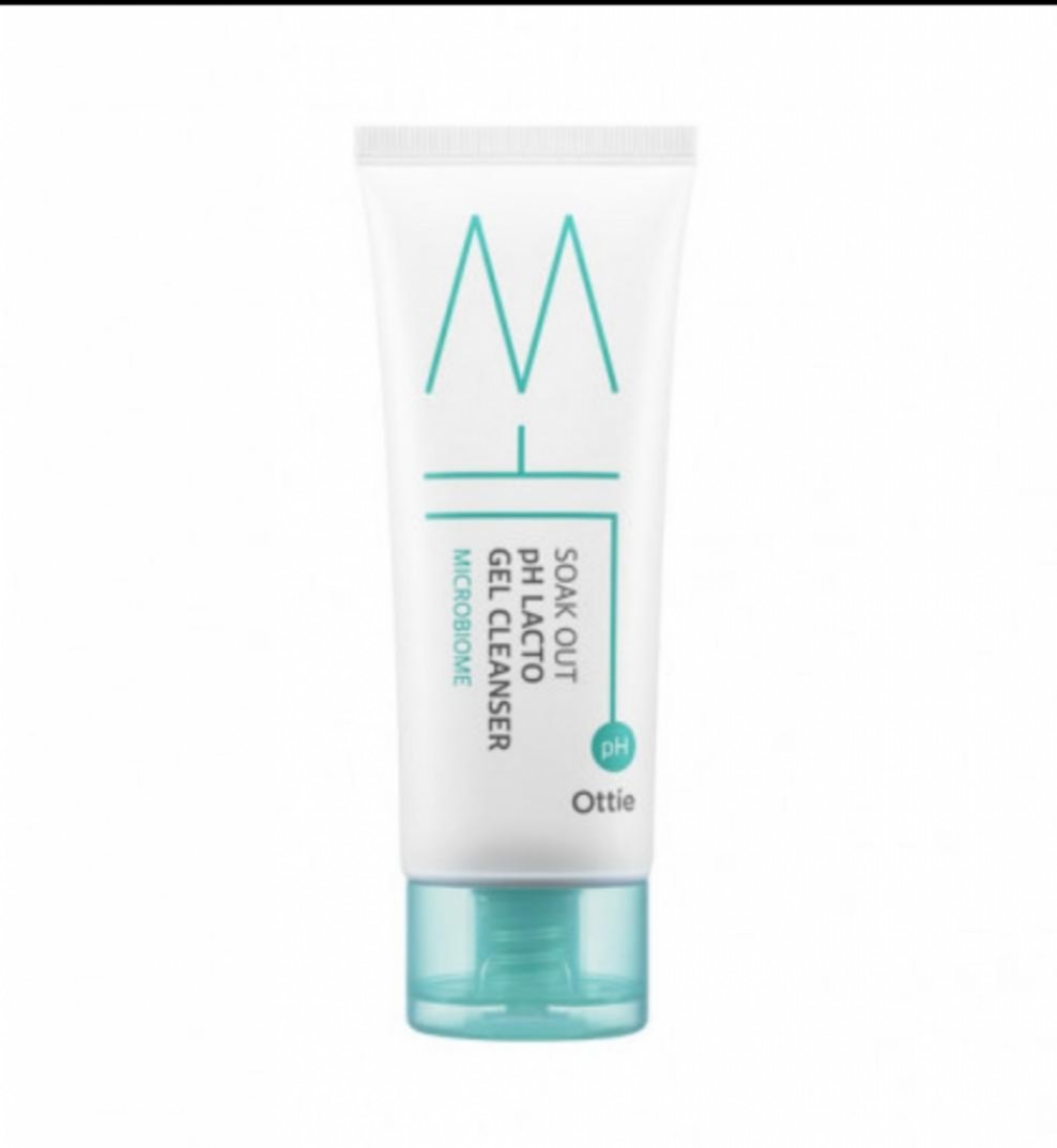Ottie Soak Out pH Lacto Gel Cleanser Гипоаллергенная пенка с лактобактериями.
