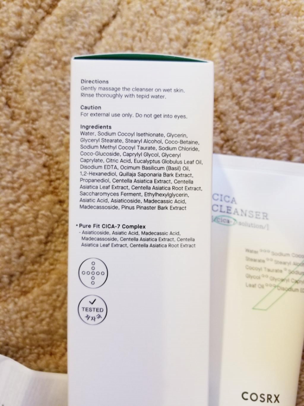 COSRX Pure Fit Cica Cleanser Деликатная пенка для умывания