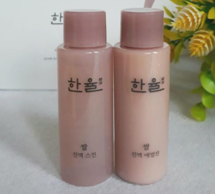 Hanyul Rice Essential Skin Softner + Emulsion Мининабор тонер + эмульсия с экстрактом красного риса.